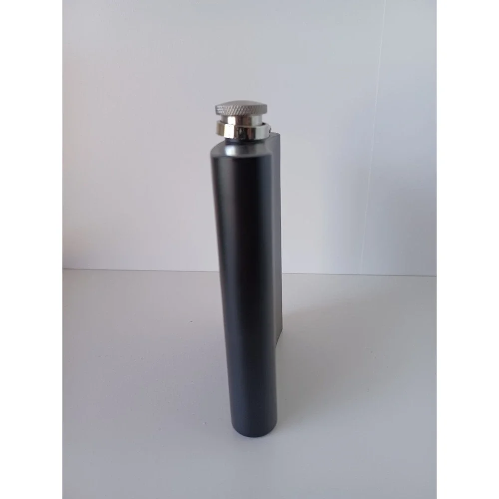 Pick Your Poison Halloween Black Skull Flask Drinkware